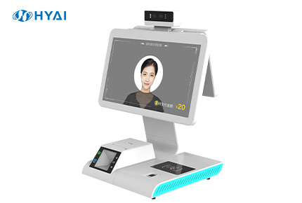 Dual-screen touch cash register visitor all-in-one machine